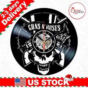 Guns n Roses Vinyl Clock Art Decor Wall Rock Gifts